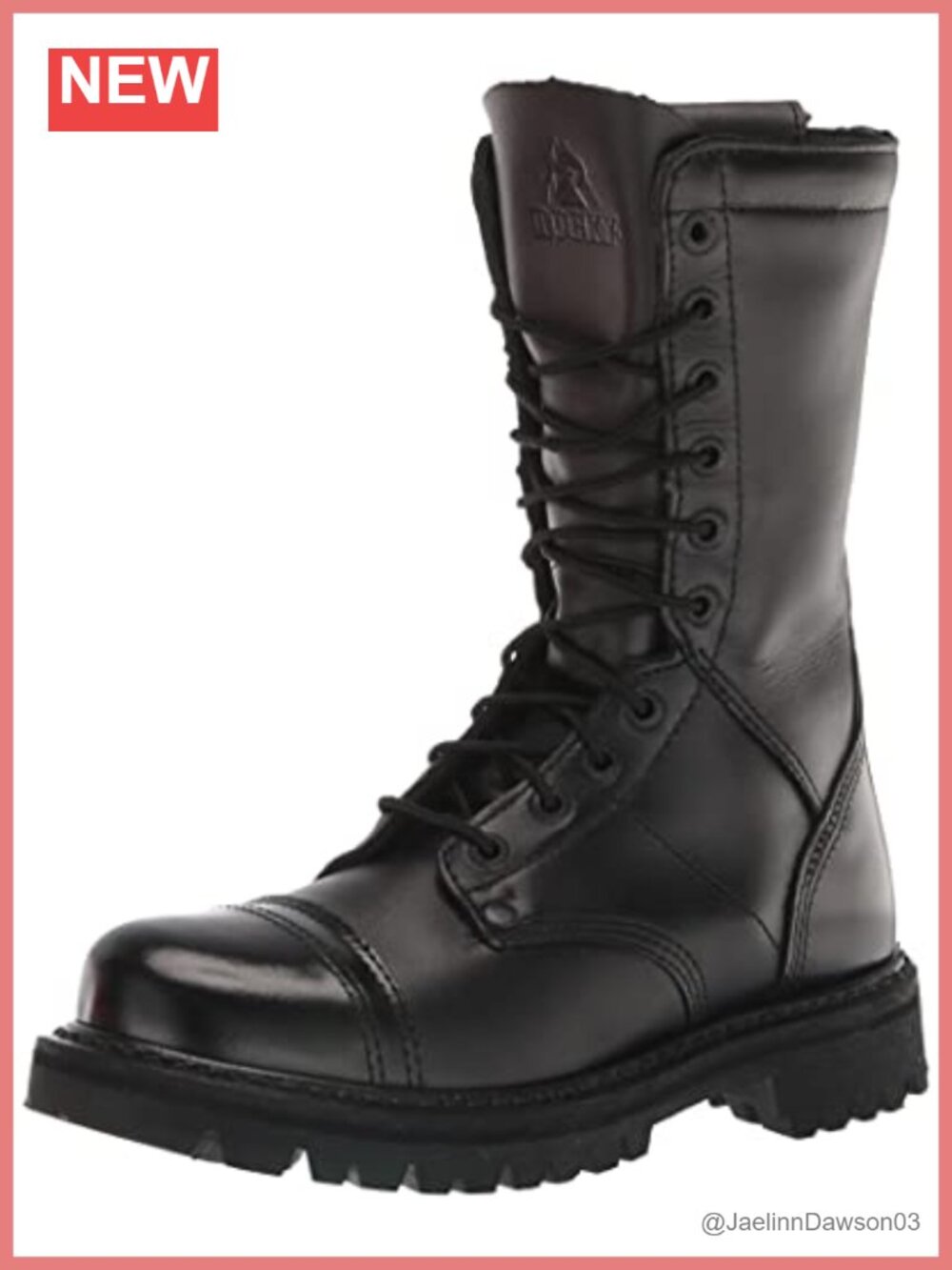 Side Zip Military Tactical Boots Leather Full Grain Goodyear Welt